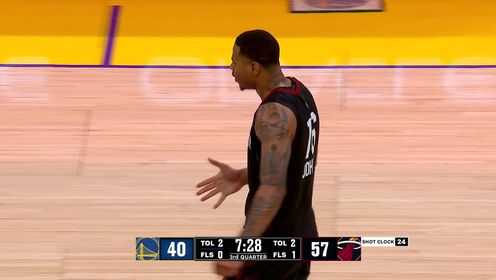 加州经典赛-拉松15+5 20号秀亚库乔尼斯5中0 热火战胜勇士